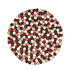 Sjaal met Verhaal Felt coaster 40 cm rond Bolletjes Mistletoe Dreams