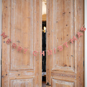 Sjaal met Verhaal Filzgirlande Merry Christmas Mistletoe Dreams