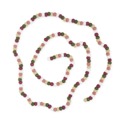 Sjaal met Verhaal Felt Garland Viltballetjes Mistletoe Dreams Small