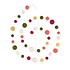 Sjaal met Verhaal Felt Garland Viltballetjes Mixed Mistletoe Dreams