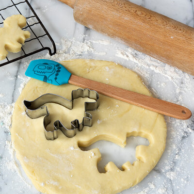 Rex London Cookie Cutter & Mini Spatula Baby Dinos