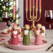 Sjaal met Verhaal Filz Dekoration Kerstengeltjes Mistletoe Dreams assorti