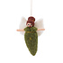 Sjaal met Verhaal Felt Christmas Hanger Engeltje Mistletoe groen