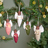 Sjaal met Verhaal Felt Christmas Hanger Engeltje oudroze