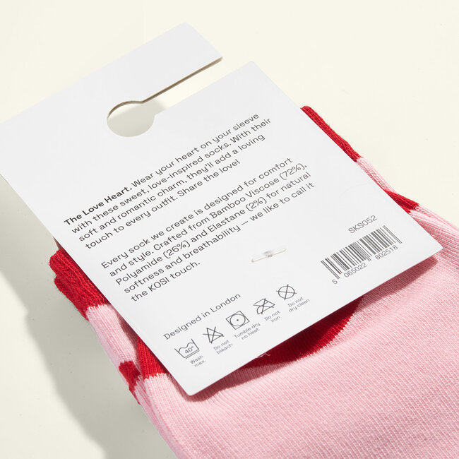 Socken Bamboo The Love Heart