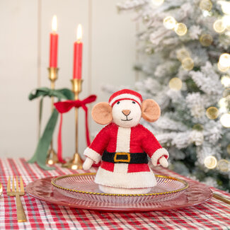 Sjaal met Verhaal Filz Dekoration Muis Kerstmuis
