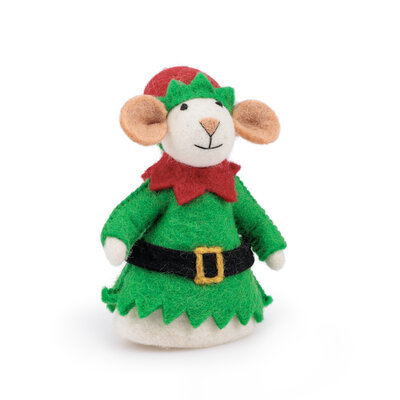 Sjaal met Verhaal Felt Decoration Muis Kerstelf