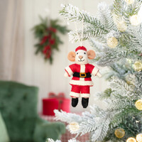 Sjaal met Verhaal Felt Christmas Hanger Muis Kerstmuis