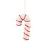 Sjaal met Verhaal Filz Weihnachtshänger Candystick white
