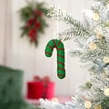 Sjaal met Verhaal Filz Weihnachtshänger Candystick green