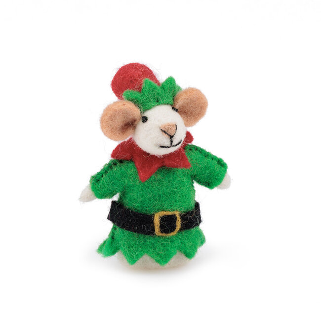 Fingerpuppen Muis Kerstelf