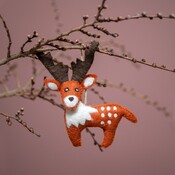 Sjaal met Verhaal Filzhänger Bos Hert