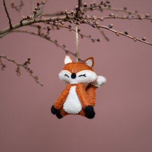 Sjaal met Verhaal Felt Hanger Bos Vos