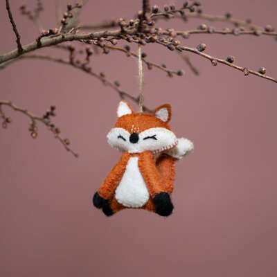 Sjaal met Verhaal Filzhänger Bos Vos