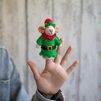 Sjaal met Verhaal Finger Dolls Muis Kerstelf
