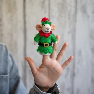 Sjaal met Verhaal Finger Dolls Muis Kerstelf