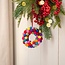 Sjaal met Verhaal Felt Christmas Hanger Krans Viltballetjes Small multicolor