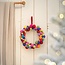 Filz Weihnachtskranz Bolletjes multicolor