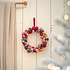 Sjaal met Verhaal Christmas Wreath Bolletjes multicolor