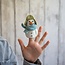 Fingerpuppen Sneeuwpop ijsblauw
