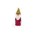 Sjaal met Verhaal Fingerpuppen Kabouter burgundy