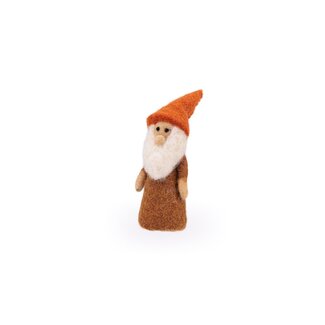 Sjaal met Verhaal Fingerpuppen Kabouter bruin