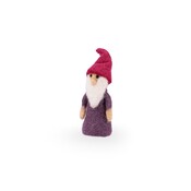 Sjaal met Verhaal Finger Dolls Kabouter paars