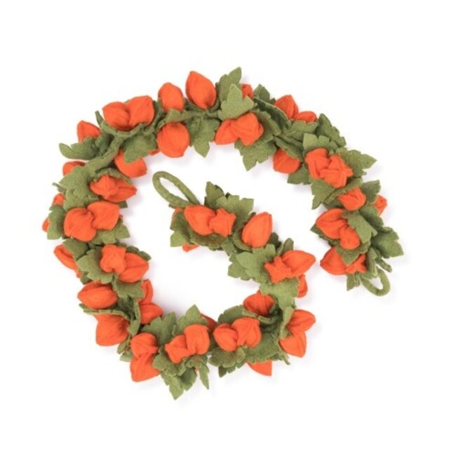 Filzgirlande Physalis Lampion