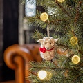 Sjaal met Verhaal Felt Christmas Hanger Schaap met rode Sjaal