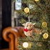 Sjaal met Verhaal Felt Christmas Hanger Schaap met rode Sjaal