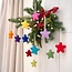 Felt Christmas Hanger Ster multicolor assorti