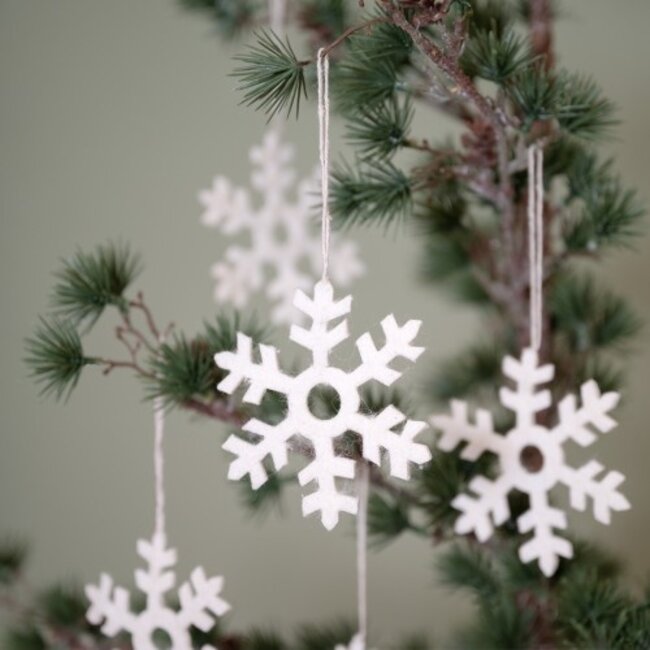 Filz Weihnachtshänger Sneeuwvlok