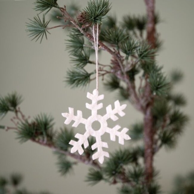 Filz Weihnachtshänger Sneeuwvlok