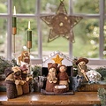 Sjaal met Verhaal Felt Nativity Scene bruin