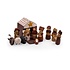 Sjaal met Verhaal Felt Nativity Scene bruin
