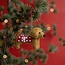 Felt Christmas Hanger Teckel Sneeuwvlok rood