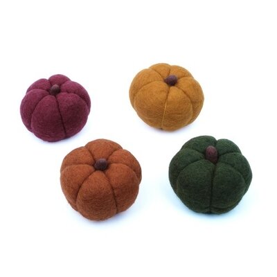 Sjaal met Verhaal Felt Pompoen Large assorti