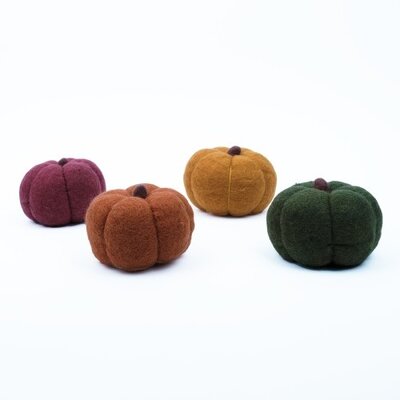Sjaal met Verhaal Felt Pompoen Large assorti
