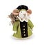 Filz-Dekoration Muis Pietermuis groen