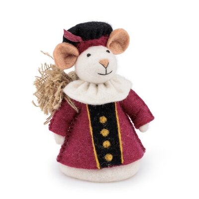 Sjaal met Verhaal Felt Decoration Muis Pietermuis cyclaam