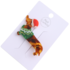 Red Cuckoo Hair Clip Xmas Dog