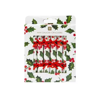 Talking Tables Saucer Crackers Botanical Holly