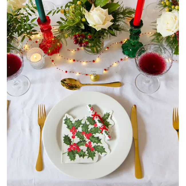 Saucer Crackers Botanical Holly