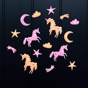 Rex London Glow in the Dark Unicorns Box of 24