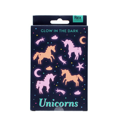 Rex London Glow in the Dark Unicorns Box of 24