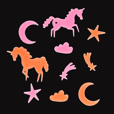 Rex London Glow in the Dark Unicorns Box of 24