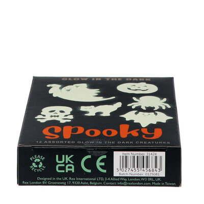 Rex London Glow in the Dark Spooky Box of 12