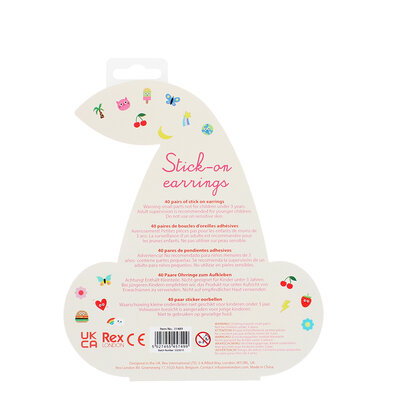 Rex London Ohrringe zum Aufkleben Cherry