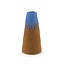Filz-Vase Medium blauw/bruin