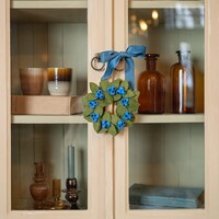 Sjaal met Verhaal Wreath Bes Blauw medium